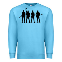 Ocean Blue u2 silhouette the joshua tree tour poster Premium Sweatshirt - linhVisuals