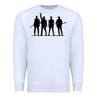 White u2 silhouette the joshua tree tour poster Premium Sweatshirt - linhVisuals