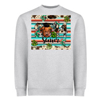 Heather Grey 2024 senior cow Heavyweight Sweatshirt - JahusDesignShop