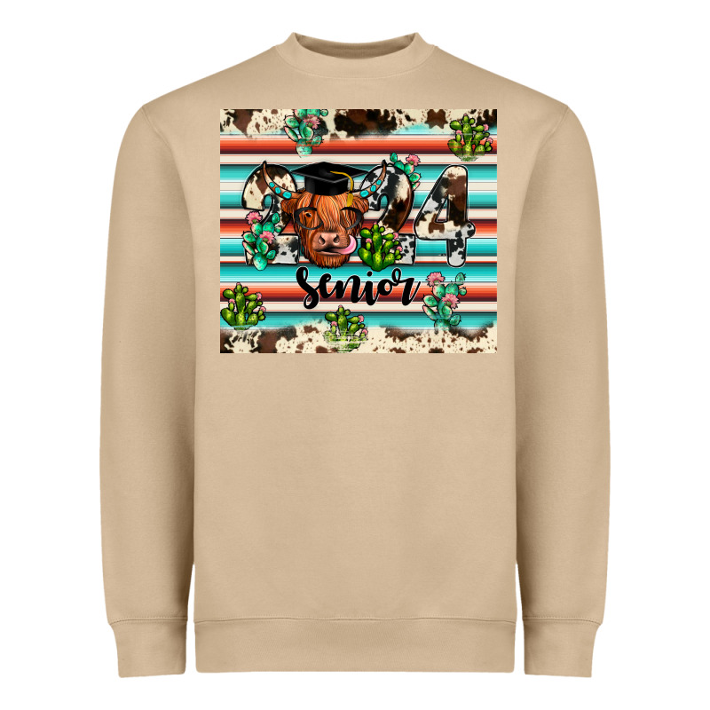 2024 Senior Cow Heavyweight Sweatshirt by JahusDesignShop | Teevron