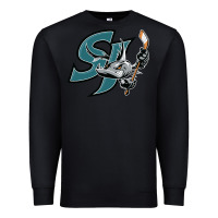 Black the-san-jose-barracuda-pen Premium Sweatshirt - linhVisuals