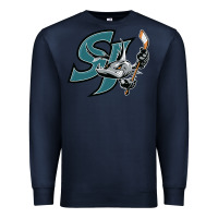 Navy the-san-jose-barracuda-pen Premium Sweatshirt - linhVisuals
