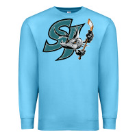 Ocean Blue the-san-jose-barracuda-pen Premium Sweatshirt - linhVisuals
