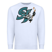 White the-san-jose-barracuda-pen Premium Sweatshirt - linhVisuals