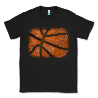 Black Basketball leopard glitter background Classic Tee - HowdyJamesFarm