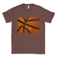 Chestnut Basketball leopard glitter background Classic Tee - HowdyJamesFarm