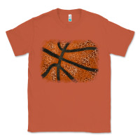 Copper Basketball leopard glitter background Classic Tee - HowdyJamesFarm