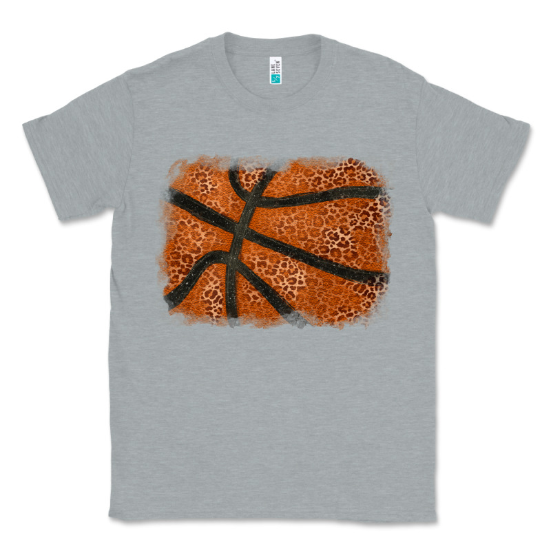 Basketball Leopard Glitter Background Classic Tee by HowdyJamesFarm | Teevron