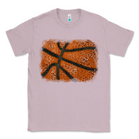 Lilac Basketball leopard glitter background Classic Tee - HowdyJamesFarm