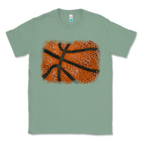 Sage Basketball leopard glitter background Classic Tee - HowdyJamesFarm