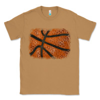 Toasted Coconut Basketball leopard glitter background Classic Tee - HowdyJamesFarm