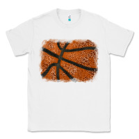 White Basketball leopard glitter background Classic Tee - HowdyJamesFarm