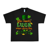 Black who needs luck when you're this cute Urban Heavy Tee - FaDigitalArtStudio