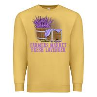 Antique Gold Farmers Market Fresh Lavender Premium Sweatshirt - linhVisuals