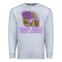 Heather Grey Farmers Market Fresh Lavender Premium Sweatshirt - linhVisuals