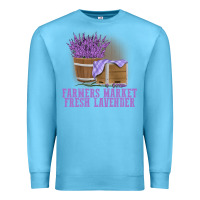 Ocean Blue Farmers Market Fresh Lavender Premium Sweatshirt - linhVisuals