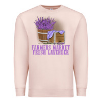 Pale Pink Farmers Market Fresh Lavender Premium Sweatshirt - linhVisuals