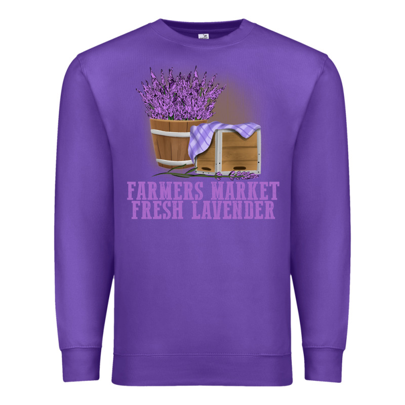 Farmers Market Fresh Lavender Premium Sweatshirt by linhVisuals | Teevron