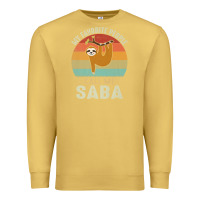 Antique Gold mens my favorite people call me saba cute sloth lover grandpa premium Premium Sweatshirt - linhVisuals