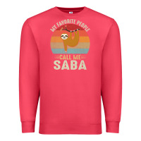 Cardinal mens my favorite people call me saba cute sloth lover grandpa premium Premium Sweatshirt - linhVisuals