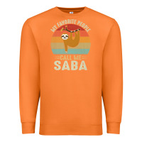 Carrot mens my favorite people call me saba cute sloth lover grandpa premium Premium Sweatshirt - linhVisuals