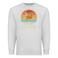 Dove Grey mens my favorite people call me saba cute sloth lover grandpa premium Premium Sweatshirt - linhVisuals