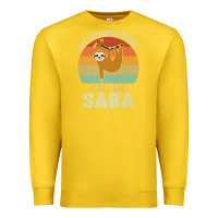 Lemon mens my favorite people call me saba cute sloth lover grandpa premium Premium Sweatshirt - linhVisuals