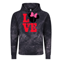 Cloud Black Minnie Mouse Vintage Hoodie - CowhideDigitalArt