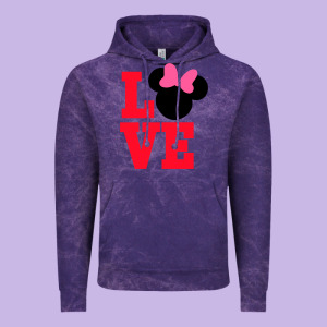 Minnie Mouse Vintage Hoodie Designed By Cowhidedigitalart