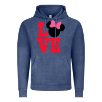 Vintage Denim Minnie Mouse Vintage Hoodie - CowhideDigitalArt
