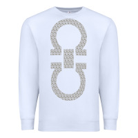 White SALVATORE TSHIRT Premium Sweatshirt - linhVisuals