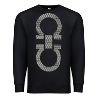 Black SALVATORE TSHIRT Premium Sweatshirt - linhVisuals