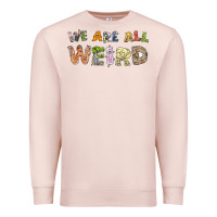 Pale Pink we are all weird Premium Sweatshirt - linhVisuals