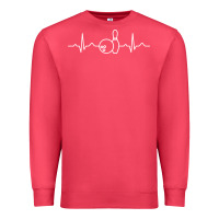 Cardinal bowling heartbeat bowler ecg bowling ball tournament gift sweatshirt Premium Sweatshirt - linhVisuals