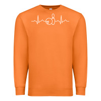 Carrot bowling heartbeat bowler ecg bowling ball tournament gift sweatshirt Premium Sweatshirt - linhVisuals