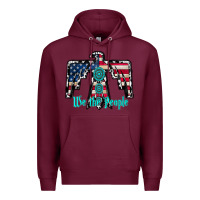 Burgundy we the people Premium Hoodie - RacoonDesign
