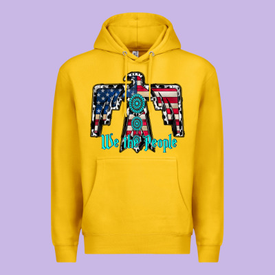 We The People Premium Hoodie Designed By Racoondesign