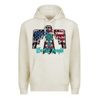 Oatmeal Heather we the people Premium Hoodie - RacoonDesign