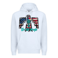 White we the people Premium Hoodie - RacoonDesign