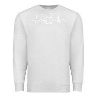 Oatmeal Heather bowling heartbeat bowler ecg bowling ball tournament gift sweatshirt Premium Sweatshirt - linhVisuals