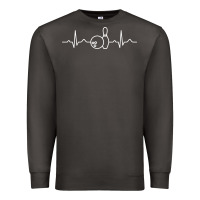 Smoke bowling heartbeat bowler ecg bowling ball tournament gift sweatshirt Premium Sweatshirt - linhVisuals