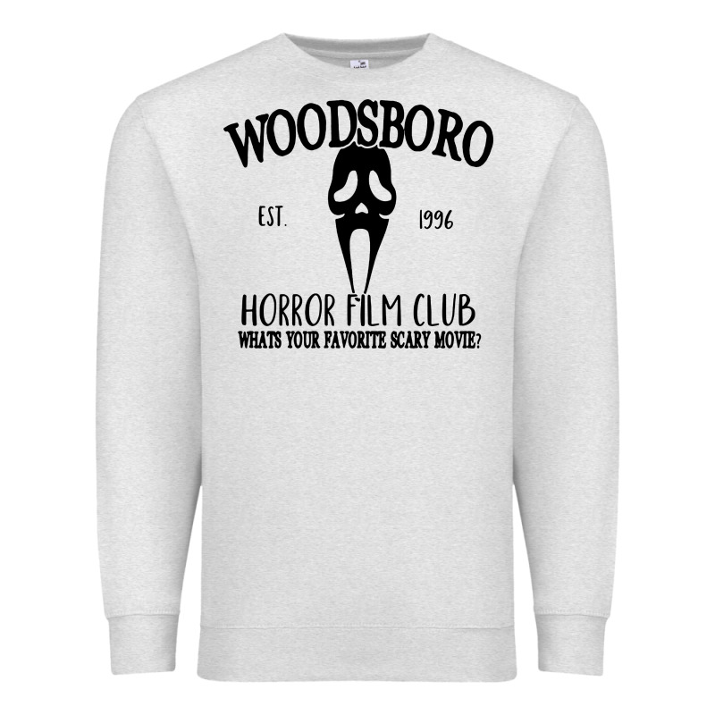 Woodsboro Horror Film Club Scream Premium Sweatshirt by linhVisuals | Teevron