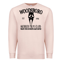 Pale Pink woodsboro horror film club scream Premium Sweatshirt - linhVisuals
