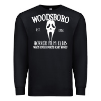 Black woodsboro horror film club scream Premium Sweatshirt - linhVisuals