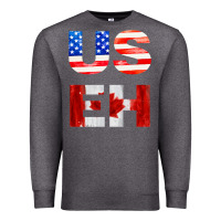 Charcoal Heather america canada Premium Sweatshirt - linhVisuals