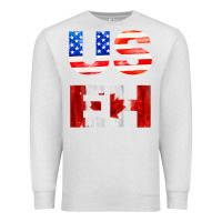 Oatmeal Heather america canada Premium Sweatshirt - linhVisuals