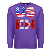 Purple america canada Premium Sweatshirt - linhVisuals