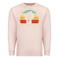 Pale Pink keep the immigrants deport the racists Premium Sweatshirt - linhVisuals