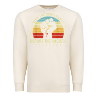 Sandshell keep the immigrants deport the racists Premium Sweatshirt - linhVisuals