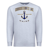 Heather Grey cobbosseecontee lake me pullover hoodie Premium Sweatshirt - linhVisuals